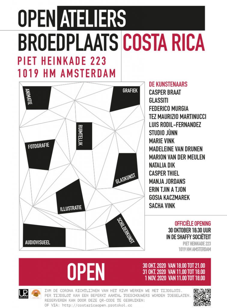 Open Ateliers - vrijdag 30 oktober t/m zondag 1 november 2020