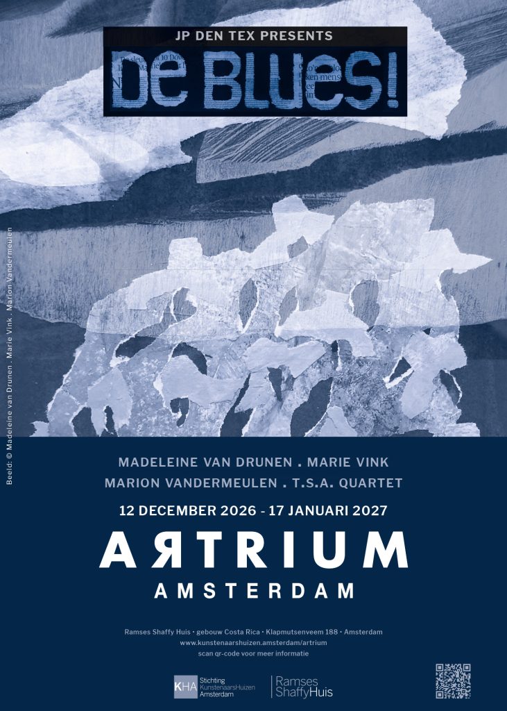 THE BLUES! Zaterdag 12 december 2026. Opening beeldende kunsttentoonstelling in het Artrium, aanvang 16:30 uur. Optreden T.S.A. Quartet in de sociëteit, aanvang 20:30 uur.